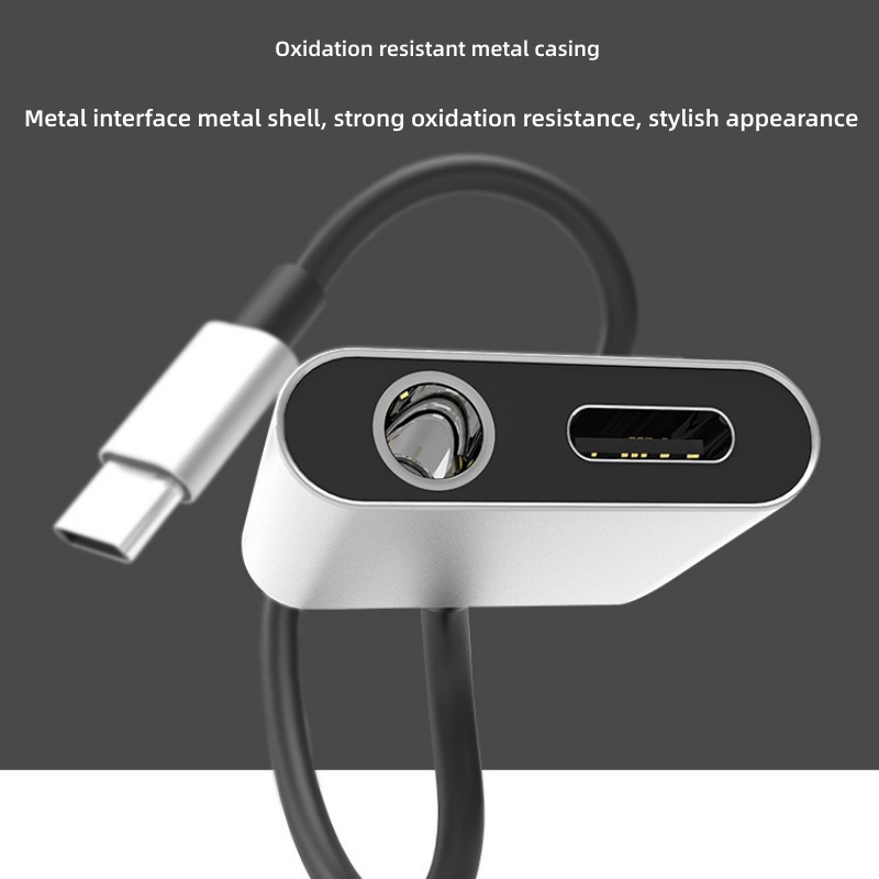 2 in 1 Audio Adapter Type C To - Audiophile Headphone Wired avaliação e preço