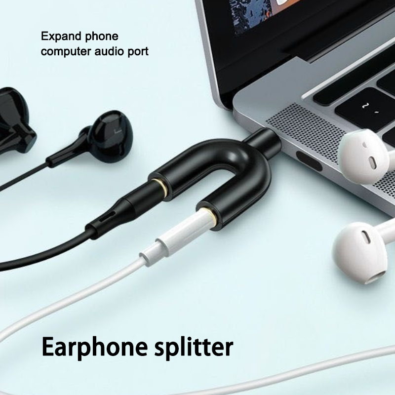 3.5mm headphone splitter micro - Earphone Splitter Jack avaliação e preço