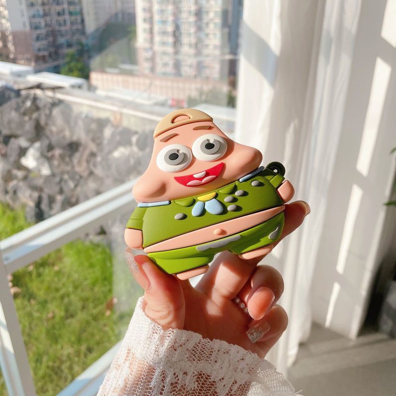 Cute SpongeBob Creative Silico - Earbuds Charging Case avaliação e preço