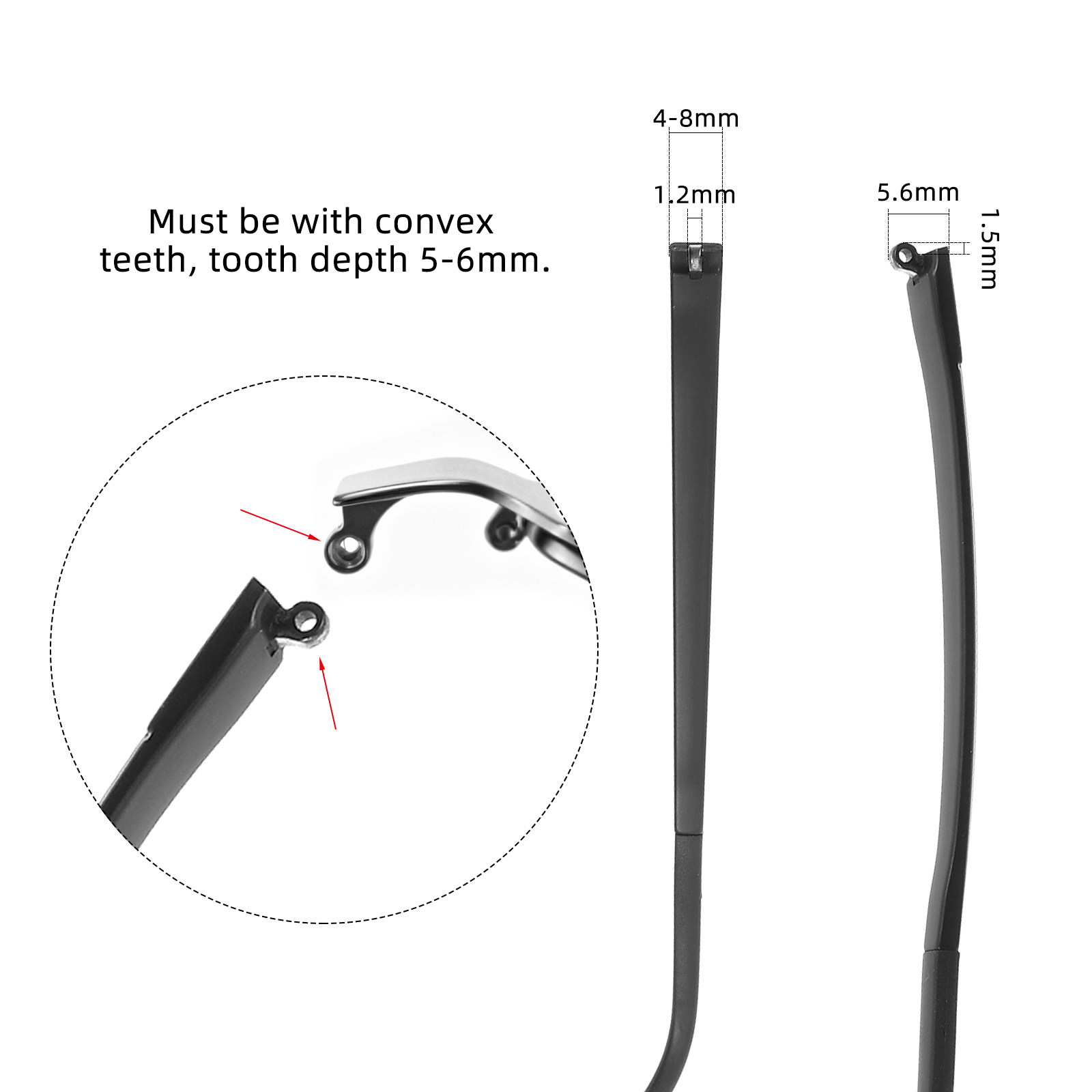 Universal Eyeglass Temple End  - Silicone Ear Tip Replacement avaliação e preço
