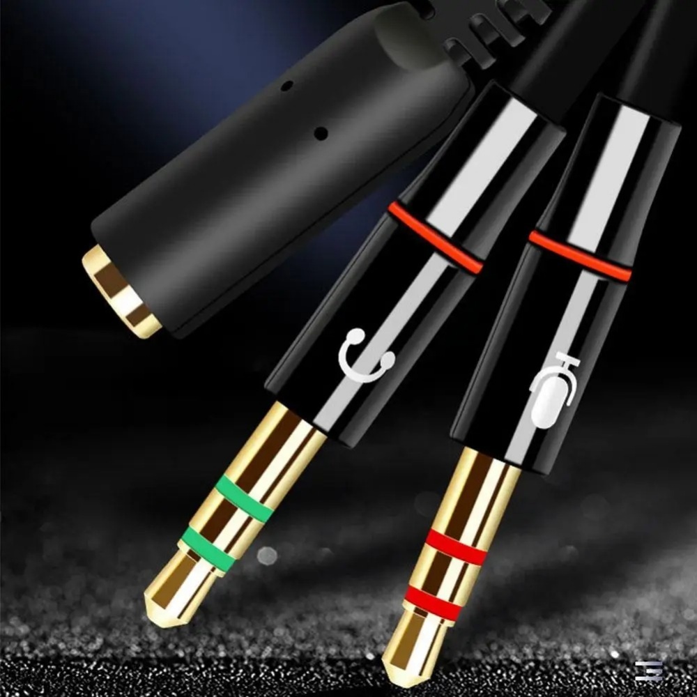 3.5mm Headphone Microphone Aud - Audio Splitter Y avaliação e preço