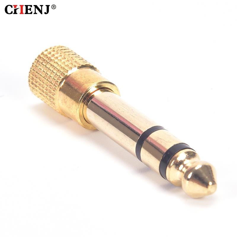 1pc 6.35 Male To 3.5 Female St - Cable Extension 3.5 avaliação e preço