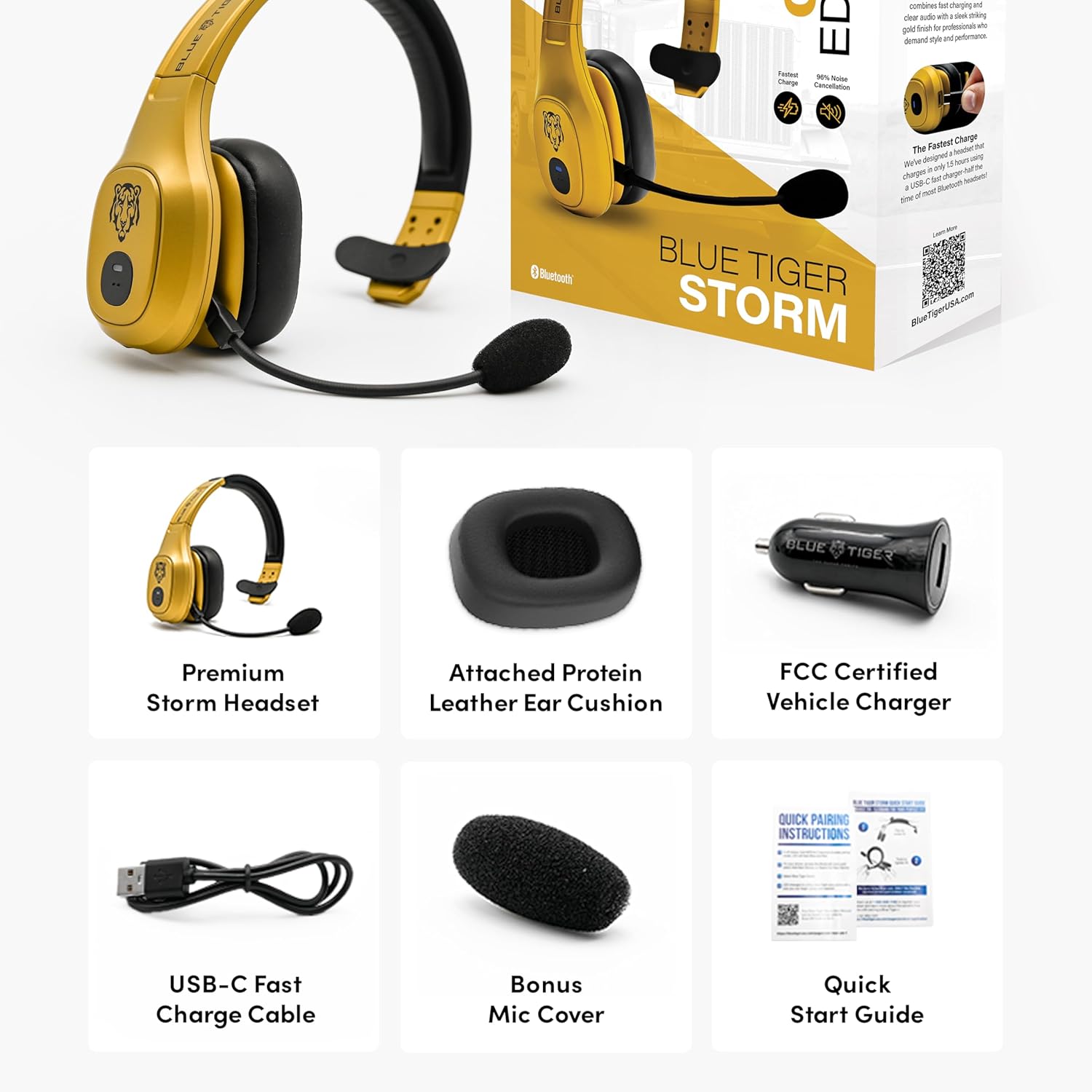 Premium Trucker Bluetooth Head - Usb C Earphone avaliação e preço