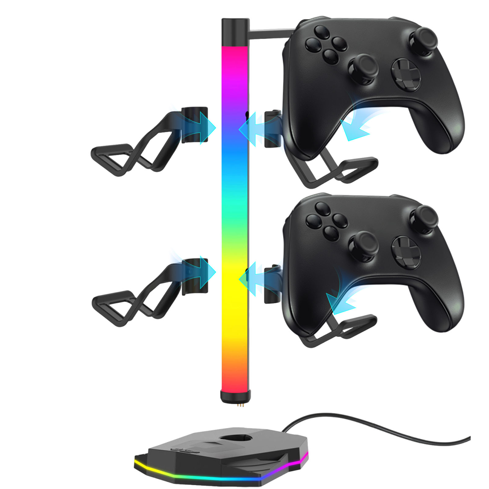 Headset Controller Display Sta - Gaming Headset Rgb avaliação e preço