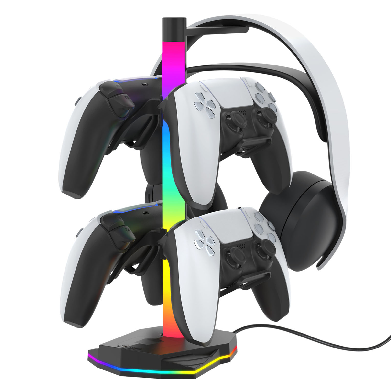 Headset Controller Display Sta - Gaming Headset Rgb avaliação e preço