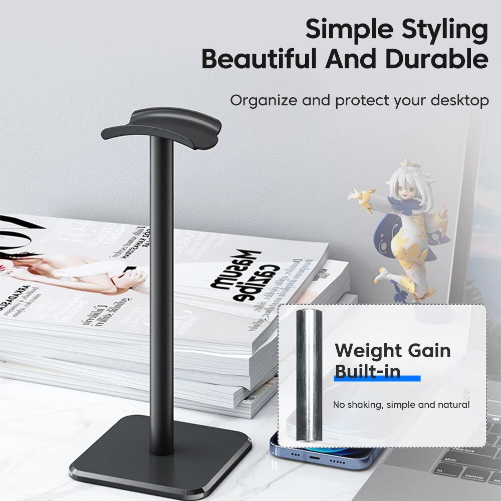 Universal Headphone Stand Alum - Headphone Stand Desk avaliação e preço