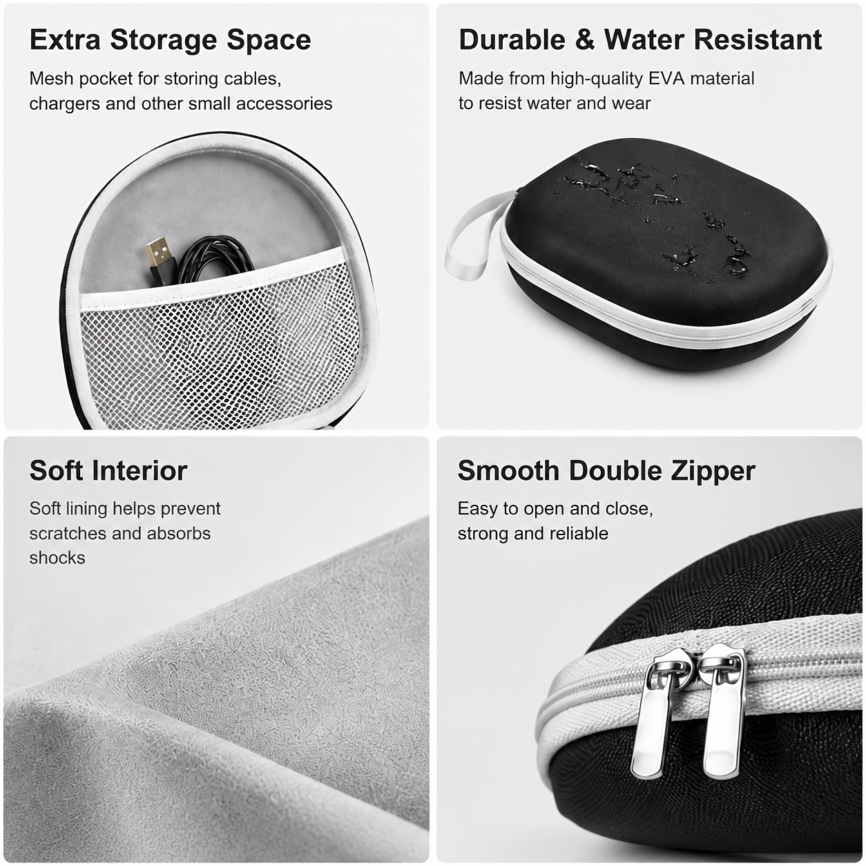 Portable Headphone Storage Cas - Headphone Case Hard avaliação e preço