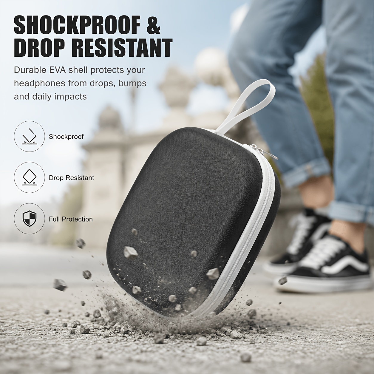 Portable Headphone Storage Cas - Headphone Case Hard avaliação e preço