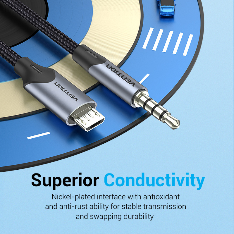 Vention Micro USB to 3.5mm Aud - Cable Extension 3.5 avaliação e preço