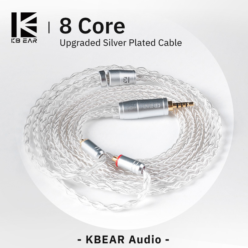 KBEAR 8 Core Upgraded Silver W - In Ear Monitor Iem avaliação e preço