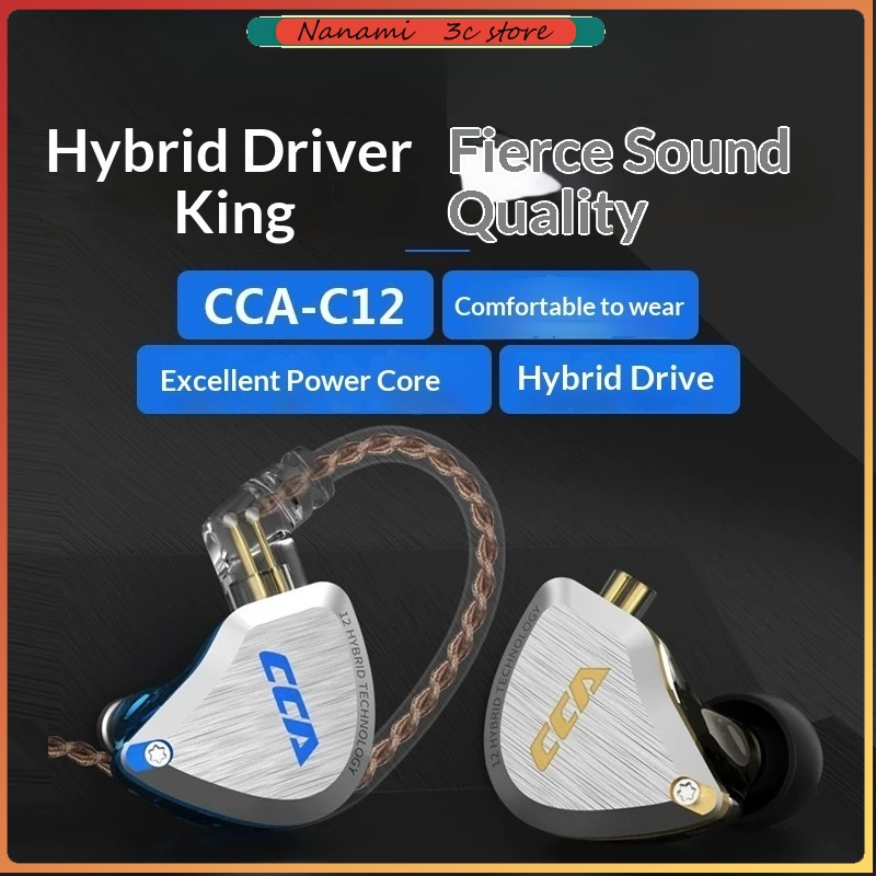 CCA C12 Earphones Hi-Fi Audiop - Audiophile Headphone Wired avaliação e preço