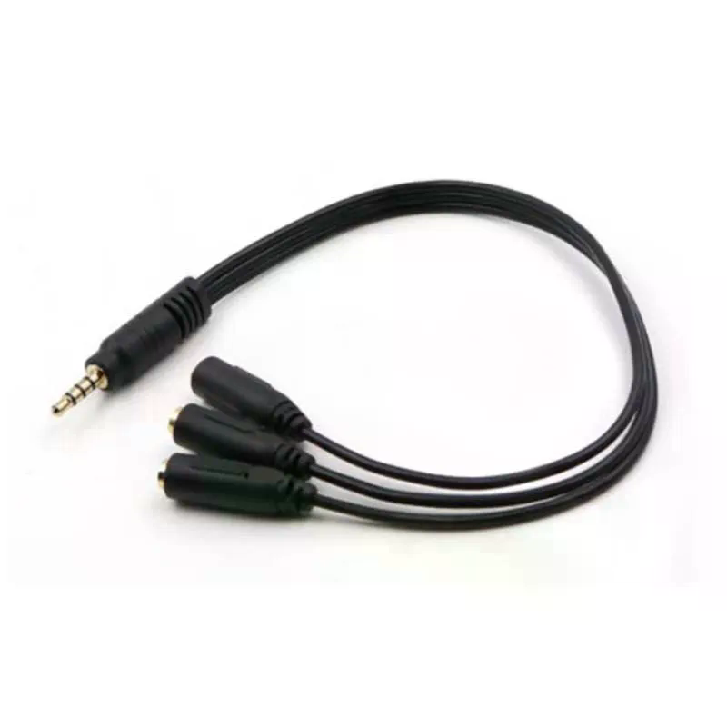 3.5mm 3 3.5mm 1 3 Adapter Way  - Earphone Splitter Jack avaliação e preço