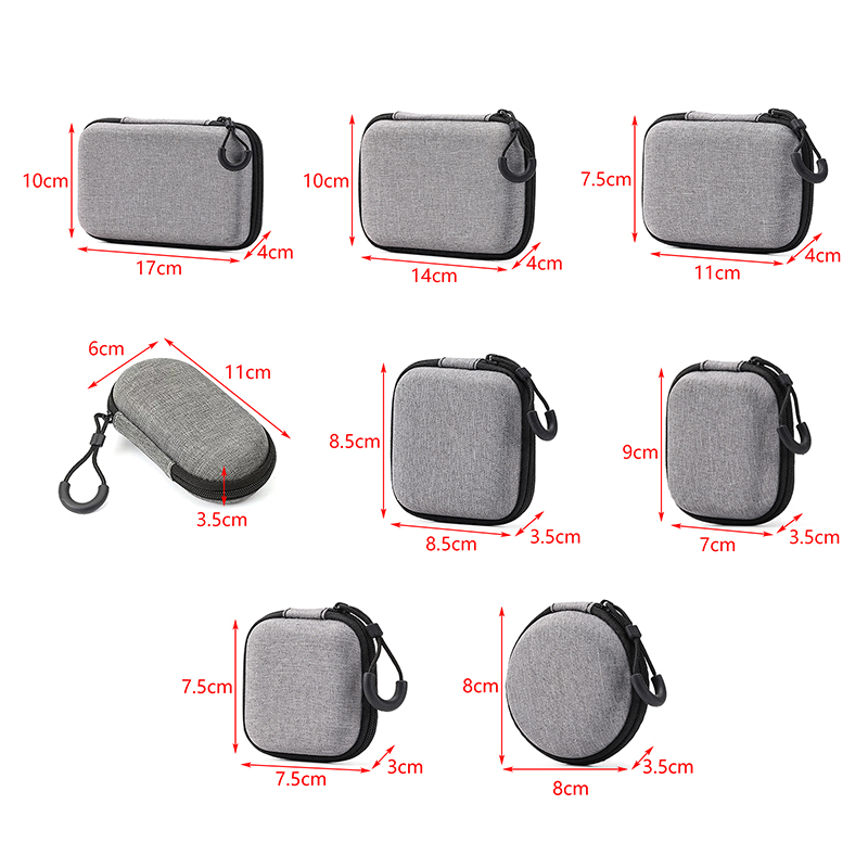 NEW Portable Shockproof Headph - Headphone Case Hard avaliação e preço