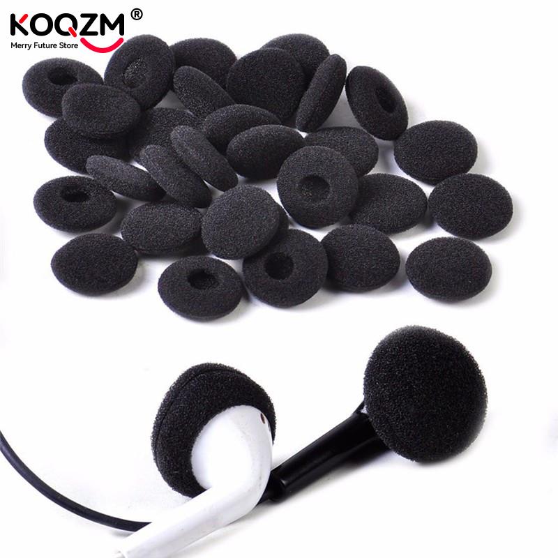 30pcs Sponge Covers Tips Black - Earphone Foam Tip avaliação e preço