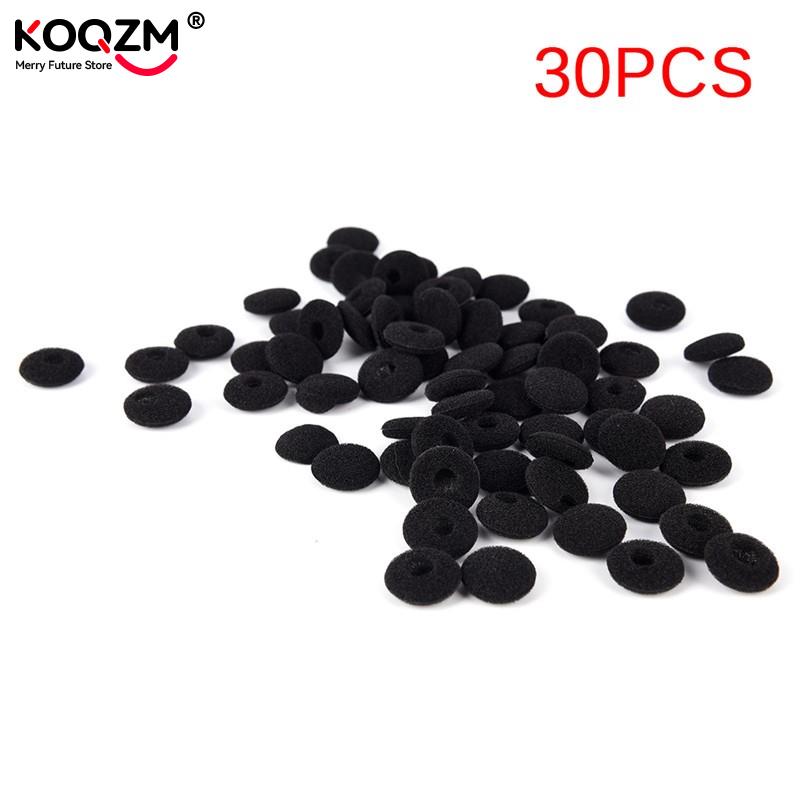 30pcs Sponge Covers Tips Black - Earphone Foam Tip avaliação e preço