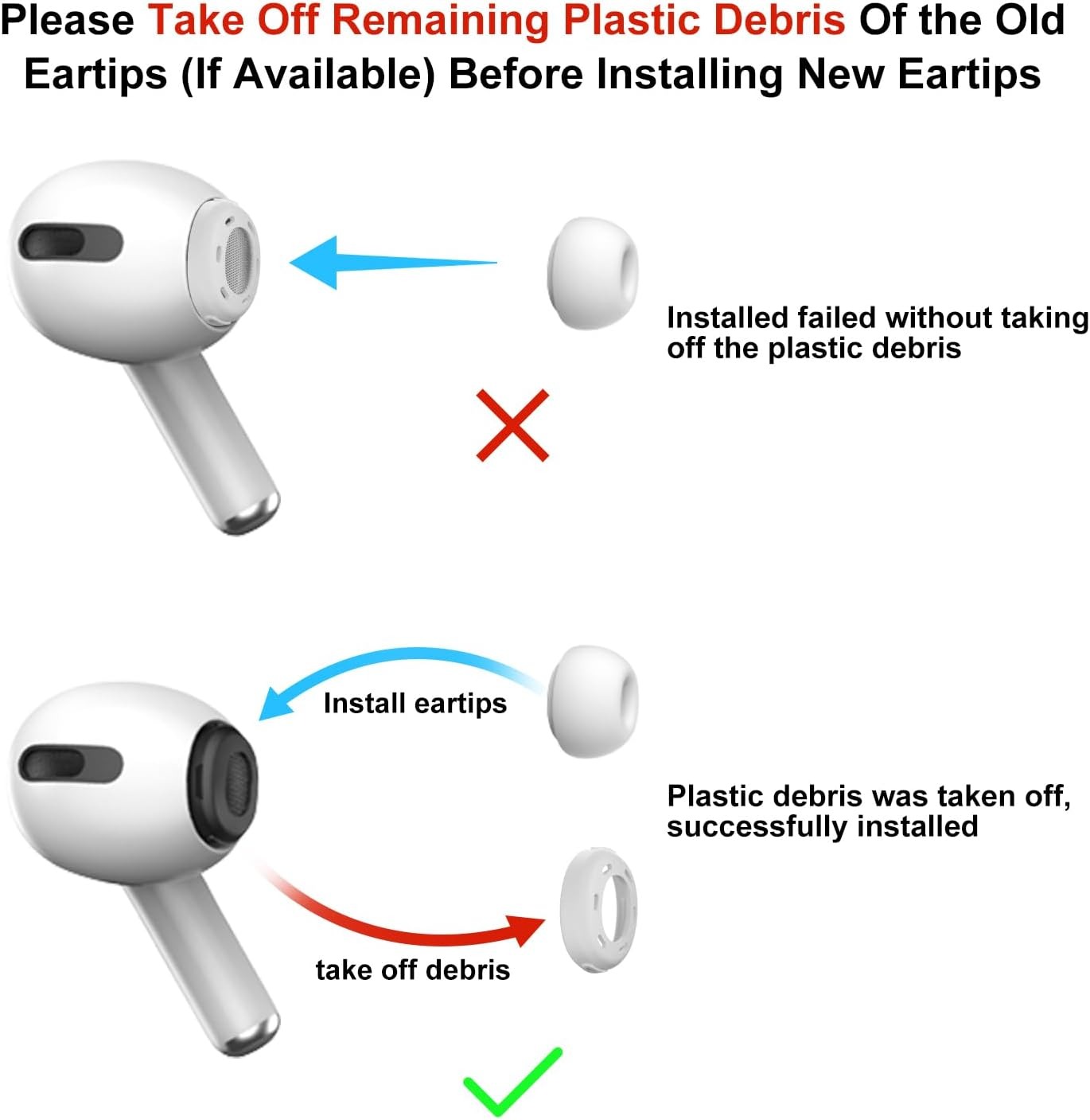Silicone Ear Tips for AirPods  - Silicone Ear Tip Replacement avaliação e preço