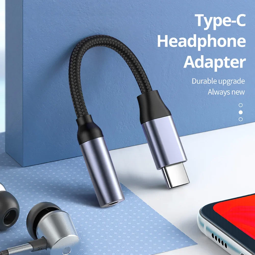 USB C 3.5mm Audio Adapter USB  - Audiophile Headphone Wired avaliação e preço