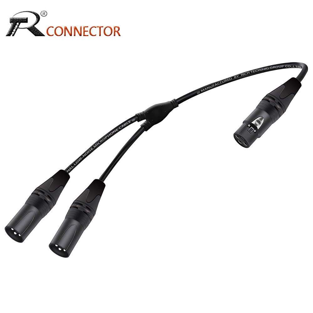 XLR Splitter Audio Cable,3Pins - Audio Splitter Y avaliação e preço