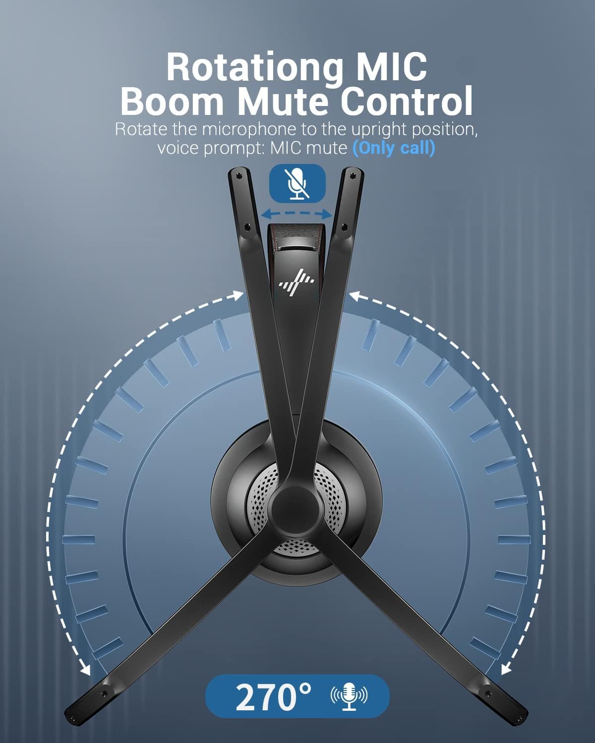 Bluetooth 5.2 Headset with Mic - Bluetooth Headset On Ear avaliação e preço