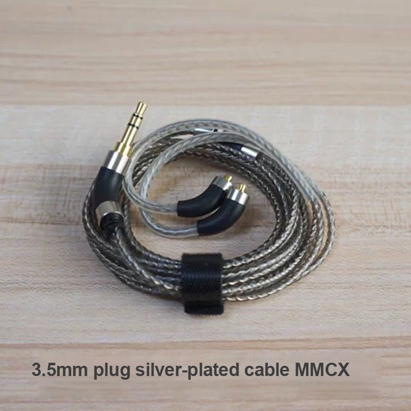 MMCX Silver-Plated Headphone U - Audiophile Headphone Wired avaliação e preço