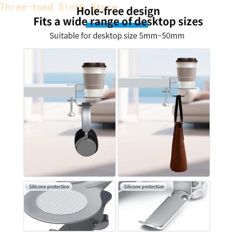 Desk Mount Aluminum Cup Organi - Headphone Stand Desk avaliação e preço