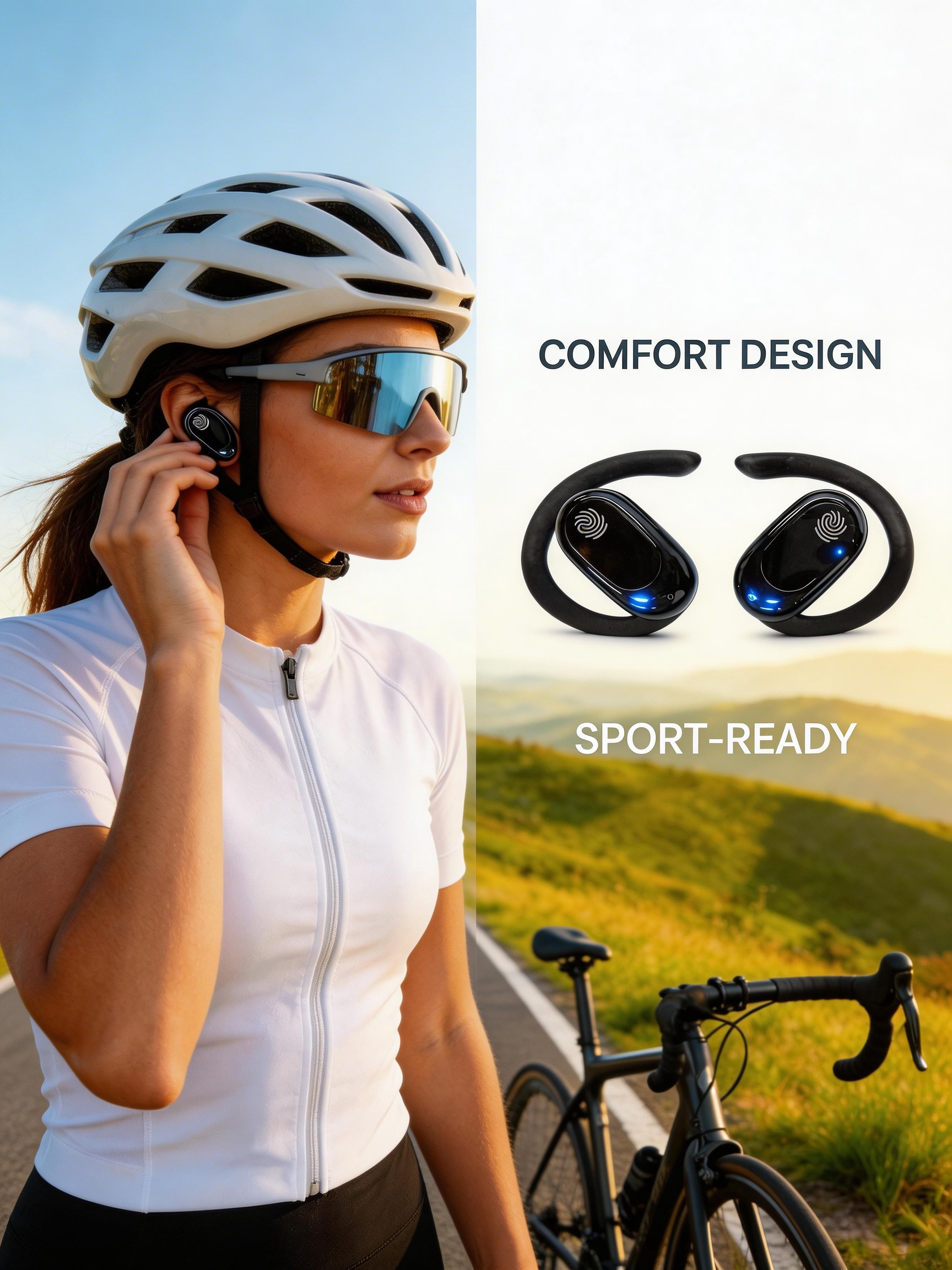 Long endurance digital Bluetoo - Sports Earphone Hook avaliação e preço