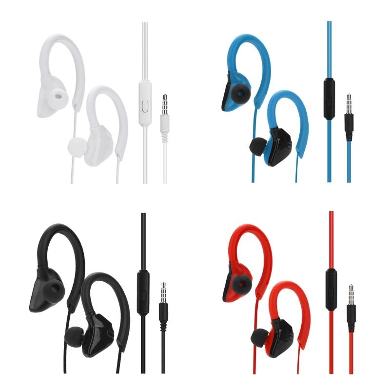 Sports Earbuds Wired with Micr - Sports Earphone Hook avaliação e preço