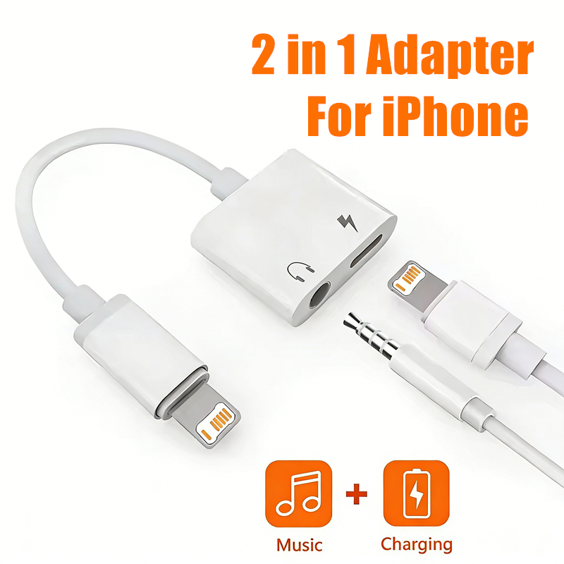 2 in 1 iOS to 3.5mm Jack Audio - Earphone Splitter Jack avaliação e preço