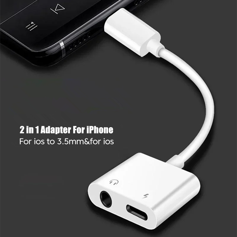 2 in 1 iOS to 3.5mm Jack Audio - Earphone Splitter Jack avaliação e preço