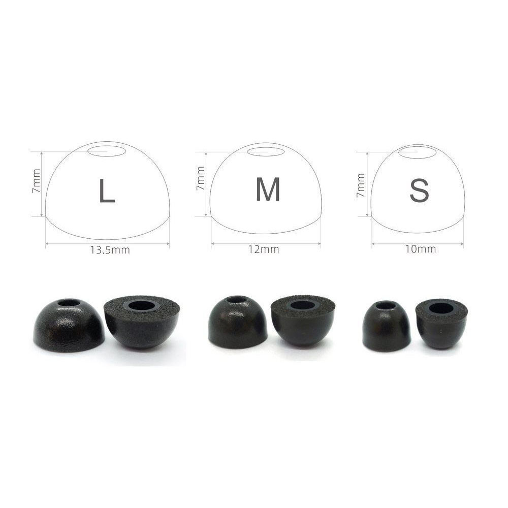 2pcs Replacement Earbuds Tips  - Earphone Foam Tip avaliação e preço