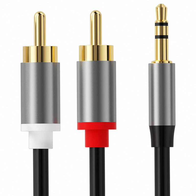 3.5 mm To 2RCA Double Lotus Au - Cable Extension 3.5 avaliação e preço