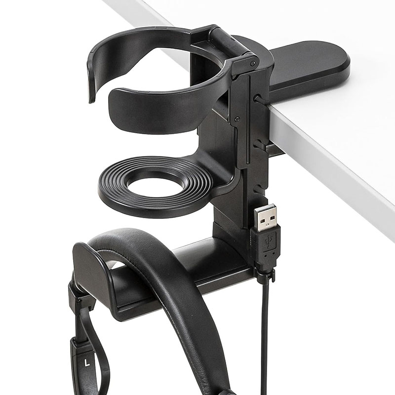 Desk Cup Holder with Headphone - Headphone Stand Desk avaliação e preço